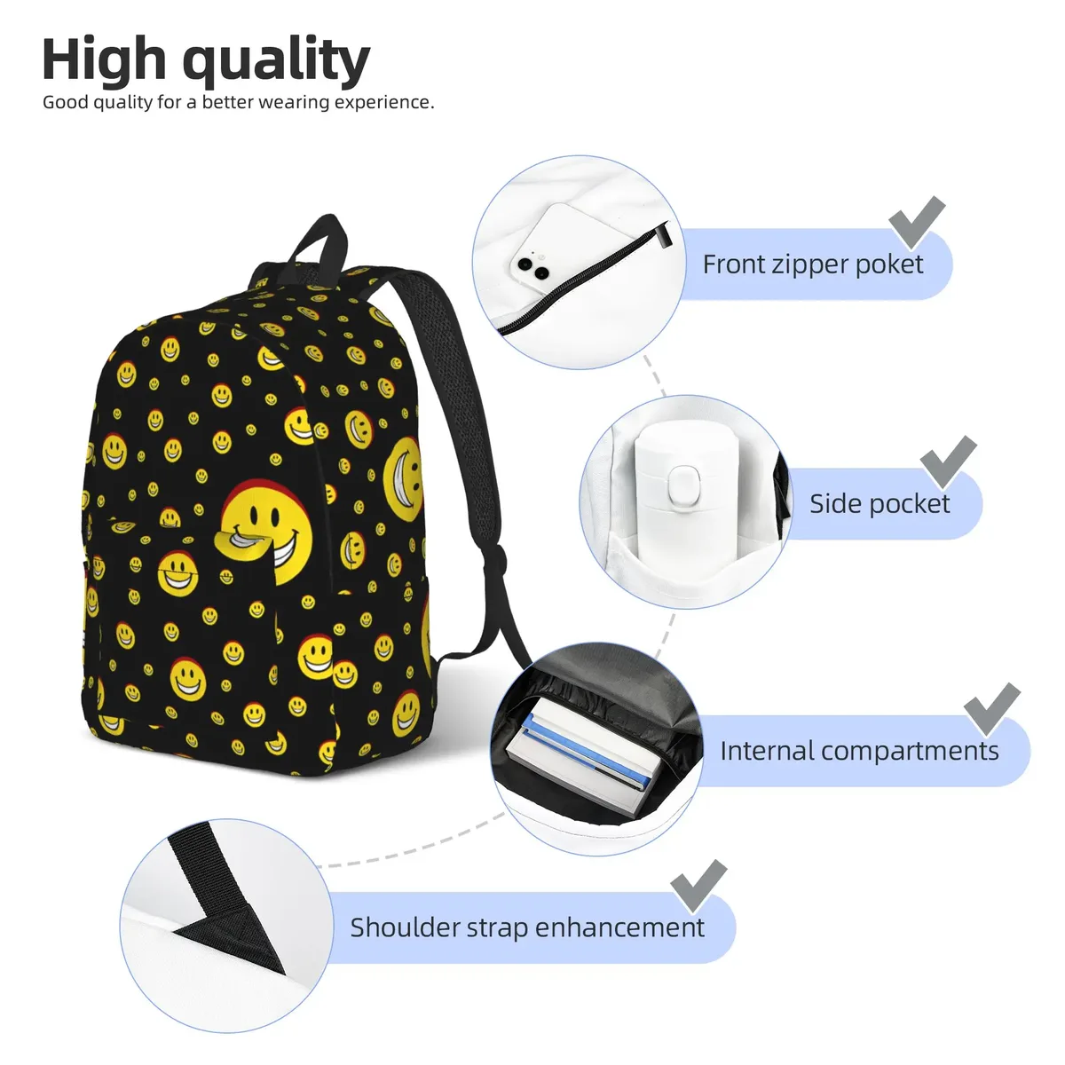 sac à dos verity arg horror game, sacs à dos de voyage, design pour garçons, grands sacs d'école secondaire, sac à dos kawaii