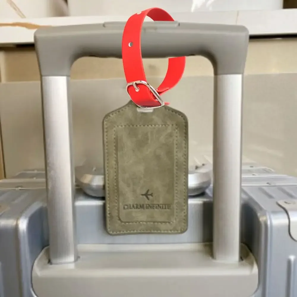 sangle d'étiquette de bagage étanche et résistante à l'usure, sangle d'étiquette solide, sangle d'étiquette de nom et d'identité, sangle d'étiquette d'adresse, accessoires de voyage ultra légers