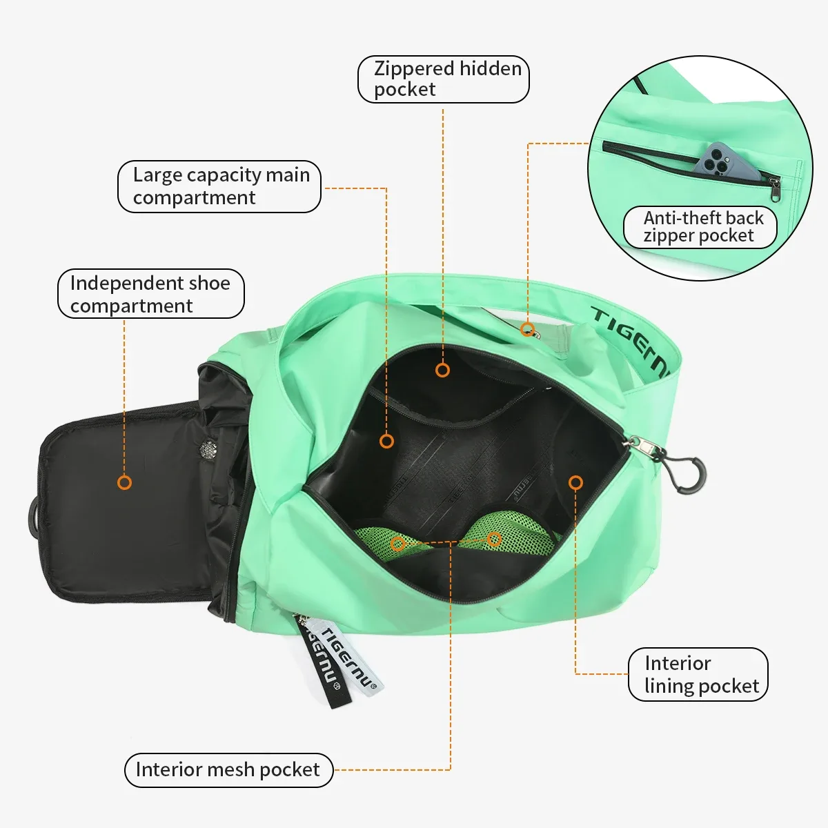 tigernu femmes sacs sacs de voyage pour femmes sac à main sacs de sport légers femme sac de sport filles sac à bandoulière hommes sac à bandoulière