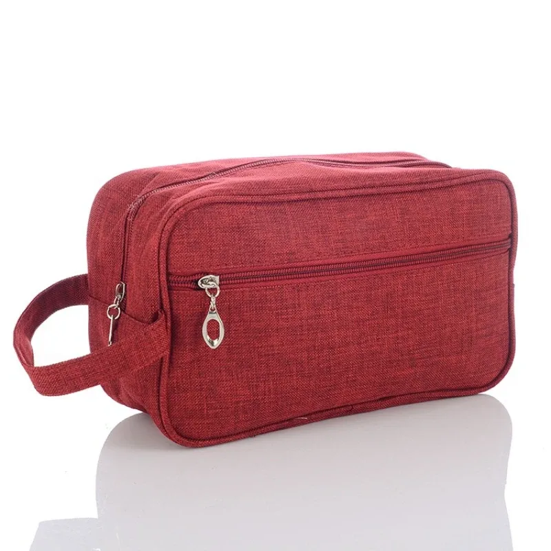 trousse de maquillage - sac de rangement grande capacité pratique pour l'extérieur - sac à main - trousse de toilette et de maquillage portable pour homme