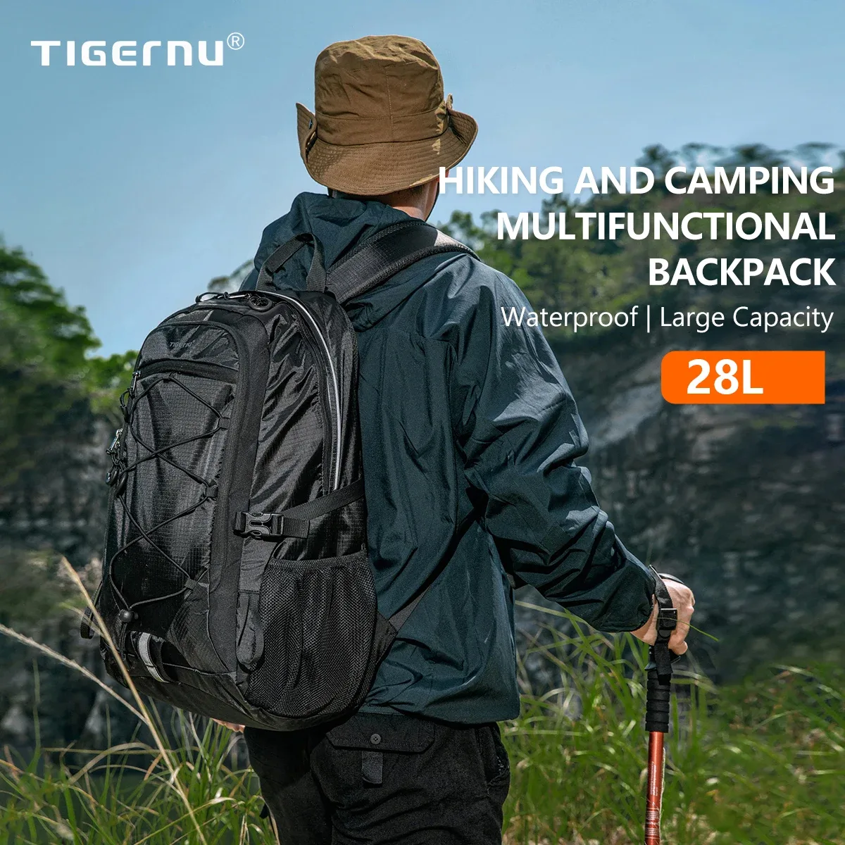tigernu – sacs à dos d'escalade pour hommes et femmes, sac d'extérieur étanche, sac de voyage léger, sac de sport pour hommes, sac de randonnée