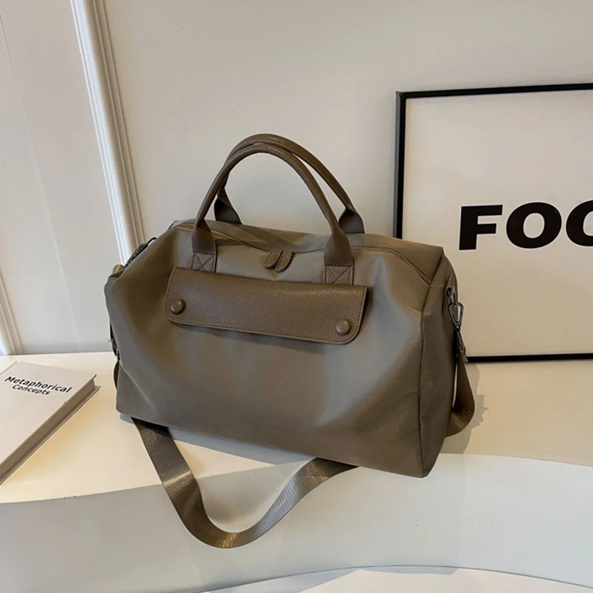 nouveau sac de fitness avec nom personnalisé, sac de voyage portable avec séparation sèche et humide, sac de voyage de grande capacité