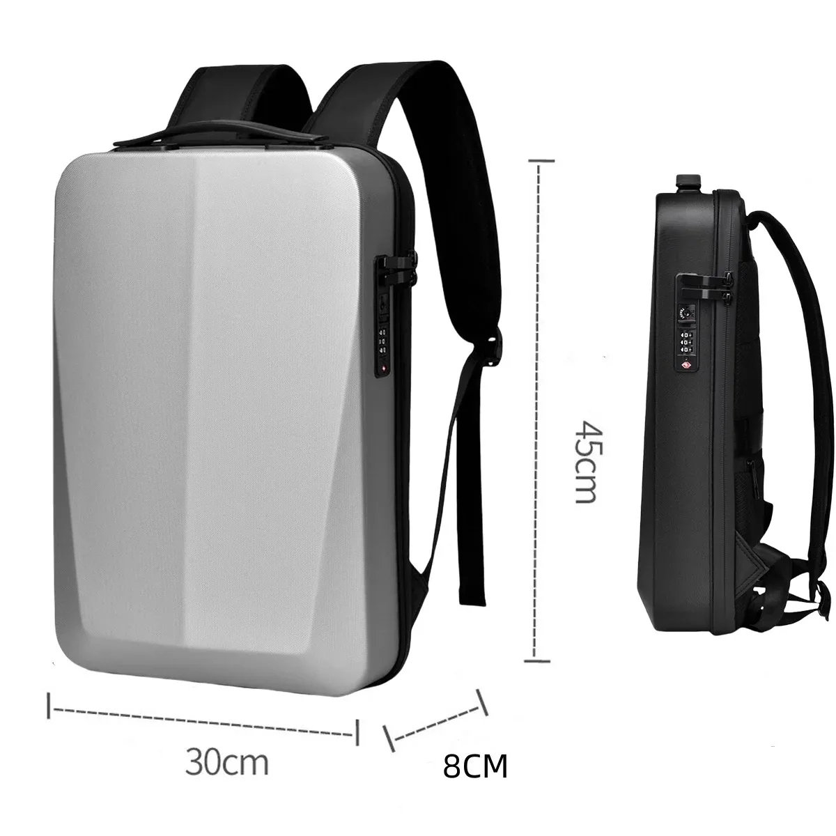 sac à dos pour ordinateur portable imperméable pour homme, 15,6/17 pouces, extensible, coque rigide, sac de jeu, antivol tsa, charge usb, sacs de voyage d'affaires