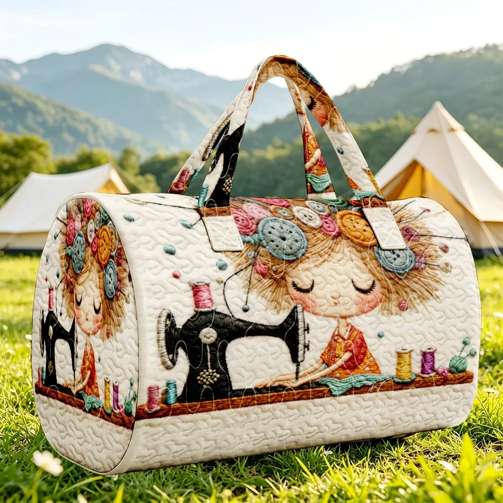 sac de voyage matelassé 3d de grande capacité, sac de cabine pour courts trajets