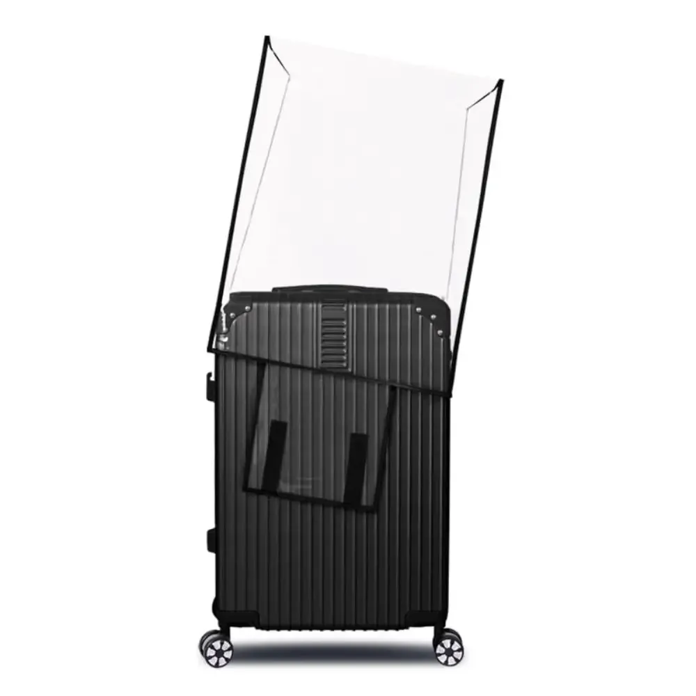 housse de protection transparente en pvc, imperméable, pour valise, housse de rangement pour bagages, anti-poussière, accessoires de voyage