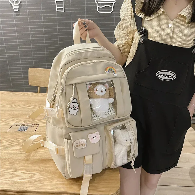 sac à dos grande capacité pour fille, sac à dos d'étudiant unique et mignon
