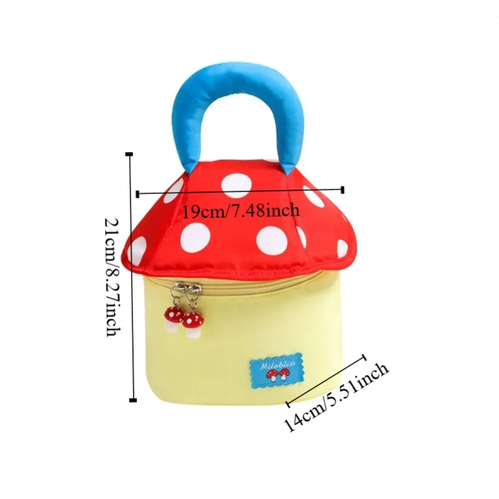 grande trousse de maquillage mignonne grande capacité, esthétique maison champignon, étui cosmétique portable, organisateur à fermeture éclair, trousse de toilette de voyage