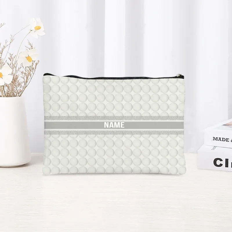 trousse de maquillage personnalisée pour femmes, pochette de rangement simple et fraîche, cadeau pour enseignant(e) ou étudiant(e), trousse à crayons pour femme, sacs de maquillage