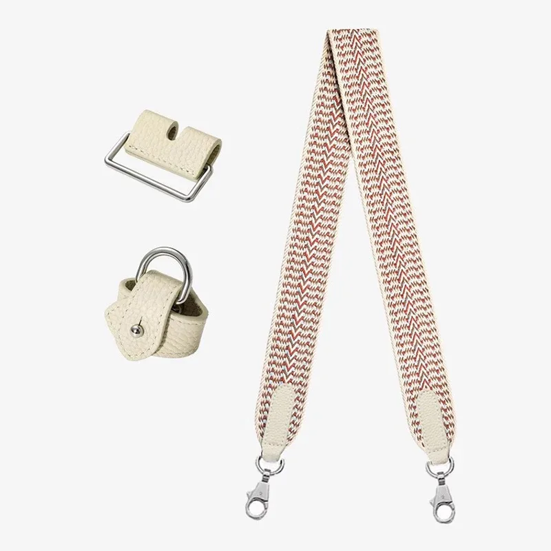 élargissement toile tissé large bandoulière sac fourre-tout ceinture sac à bandoulière sangle pour h boîte à déjeuner toile sac à main accessoires