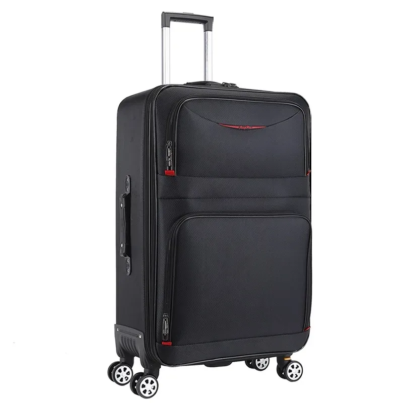valise de grande capacité avec serrure à combinaison, bagage de voyage embarqué, boîtier de chariot en tissu oxford imperméable de 28 pouces surdimensionné
