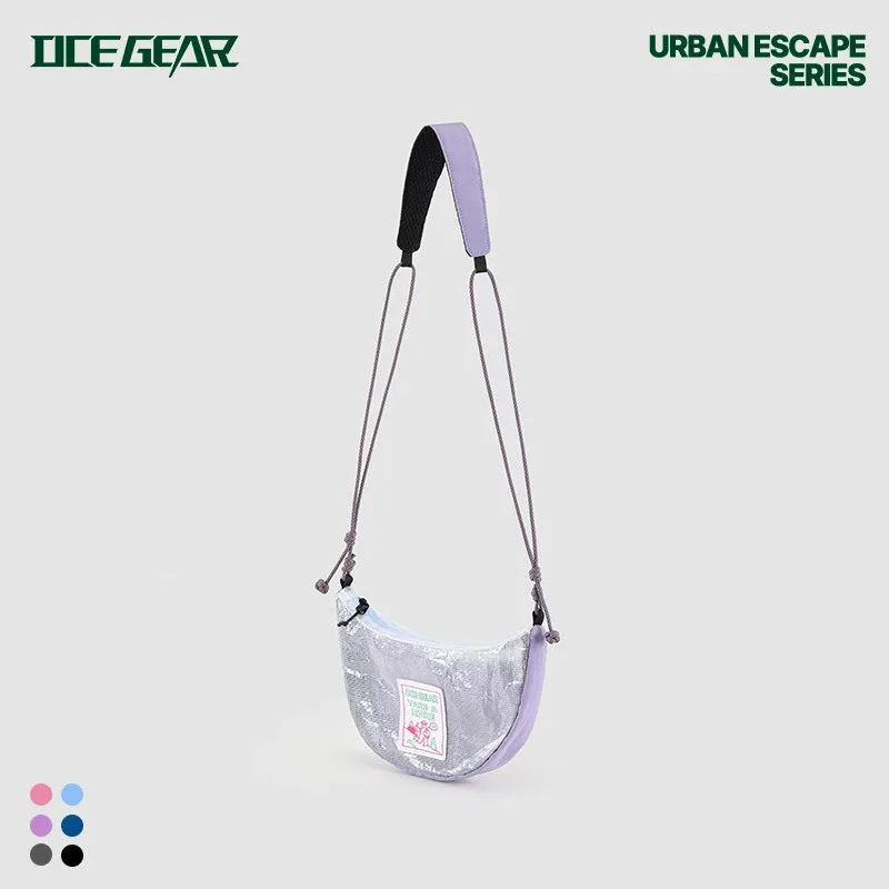 sac à bandoulière en maille ecopak tech, ultraléger 120g, sac demi-lune, imperméable 70psi, sac à bandoulière pour la randonnée et le camping, pour hommes et femmes