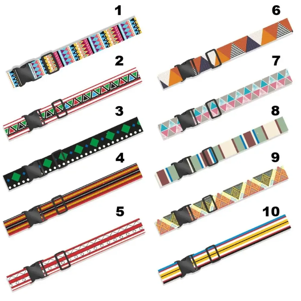 ceintures bagages multicolores abs geometrie noirs bleus roses kaki rouges gris beiges voyage sécurité valises