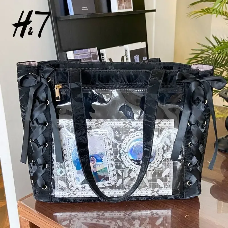 nouveau polyvalent mode ruban itabag grande capacité vert grand alimentaire anime millet sac quotidien une épaule sac fourre-tout