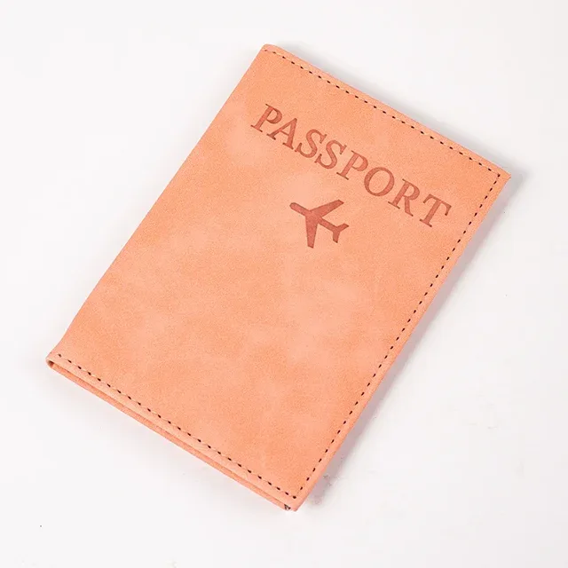 couverture de passeport en cuir pu pour hommes et femmes, étui de passeport de voyage avec carte du monde, organisateur-porte-carte de protection, couvertures de documents d'identité