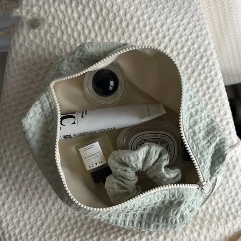 sac à cosmétiques personnalisé avec nom brodé pour femme, sac de rangement en velours côtelé, trousse de toilette de voyage, cadeau d'anniversaire personnalisé, nouveau