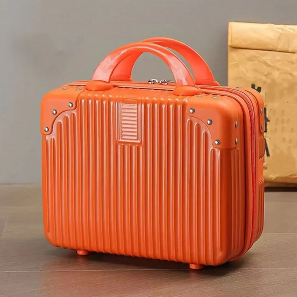 valise de voyage tendance 14 pouces, mini trousse de maquillage portable, organisateur de bagages, boîte à cosmétiques grande capacité, valise de cabine