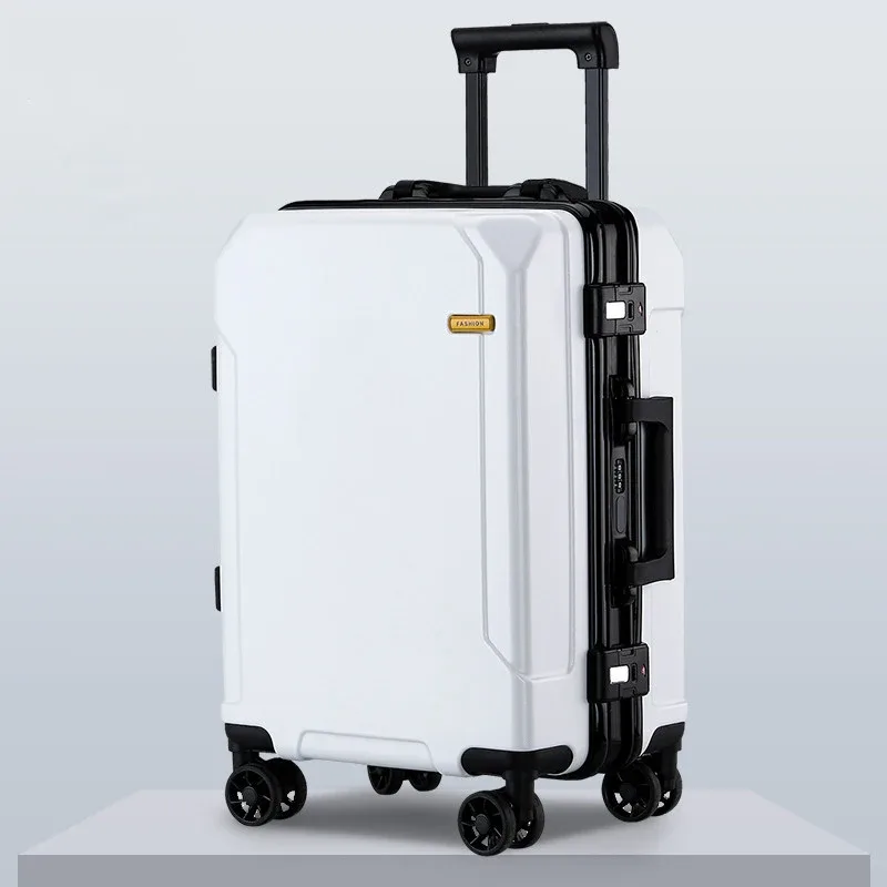 valise à roulettes avec cadre en aluminium pour hommes et femmes, bagages de voyage, petite cabine, 24 po, 20 po, tendance de la mode, nouveau