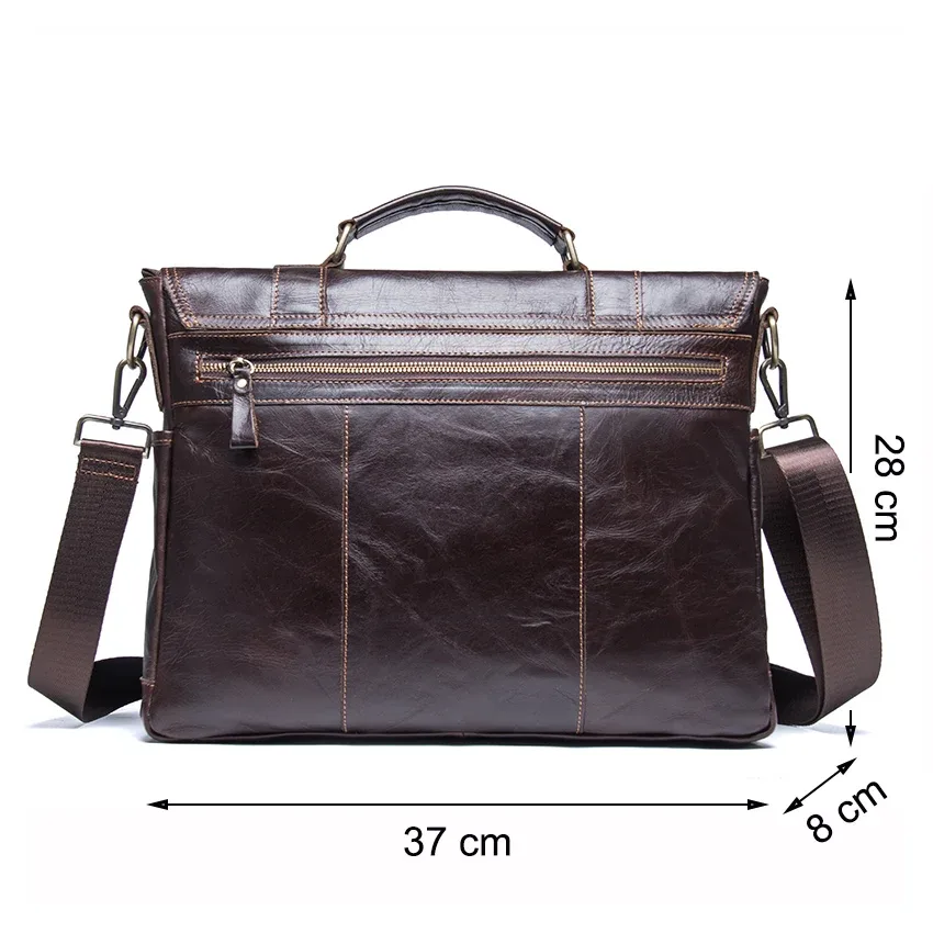 porte documents cuir véritable cuir vache marron poignée souple fermeture éclair poches téléphone portable valise large usage voyage business commerce