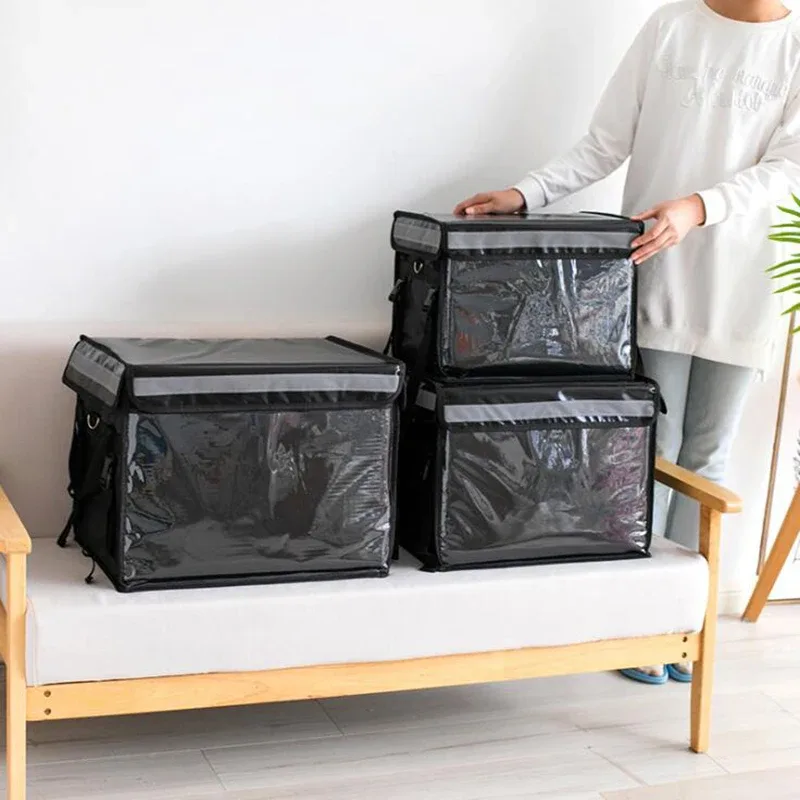 sac isotherme à dos 48l, boîte à pique-nique, sac à lunch thermique, sac isotherme avec bloc de glace, sacs thermiques pour livraison de nourriture fraîche en voiture, sac réfrigérateur