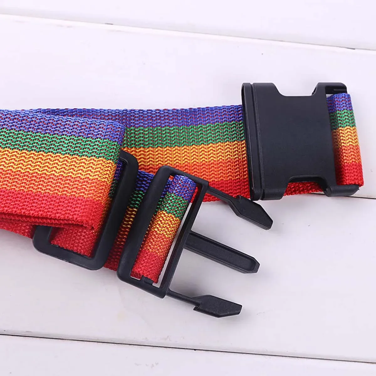 sangle de bagage réglable 165/200cm, 2 pièces, accessoires essentiels de voyage, fournitures de valise, sangles de ceinture fixes pour valise de 14 à 32 pouces