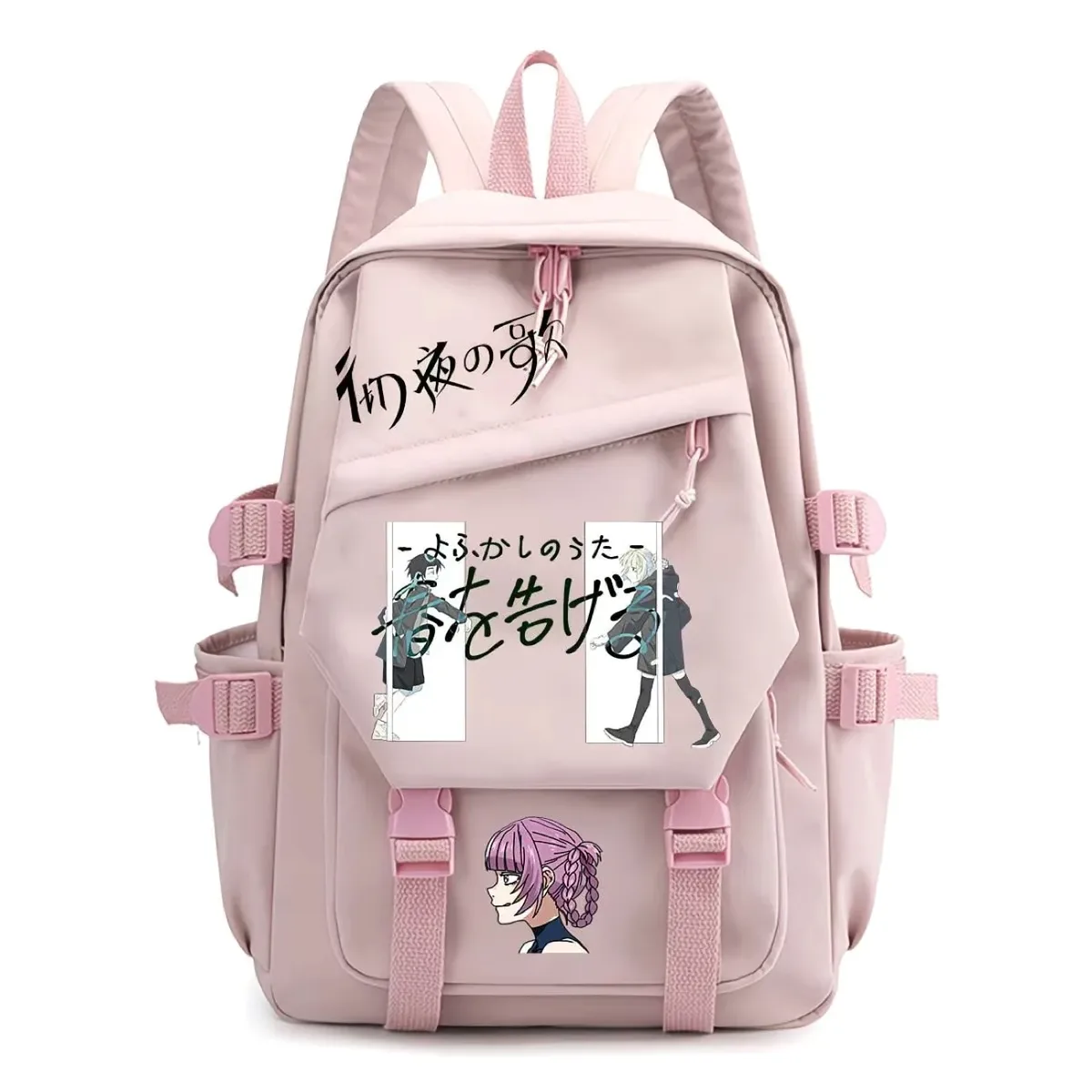 sac à dos call of the night nazuna nanakusa yamori kō cartable d'étudiant de dessin animé, sac à dos de voyage de grande capacité pour adolescents