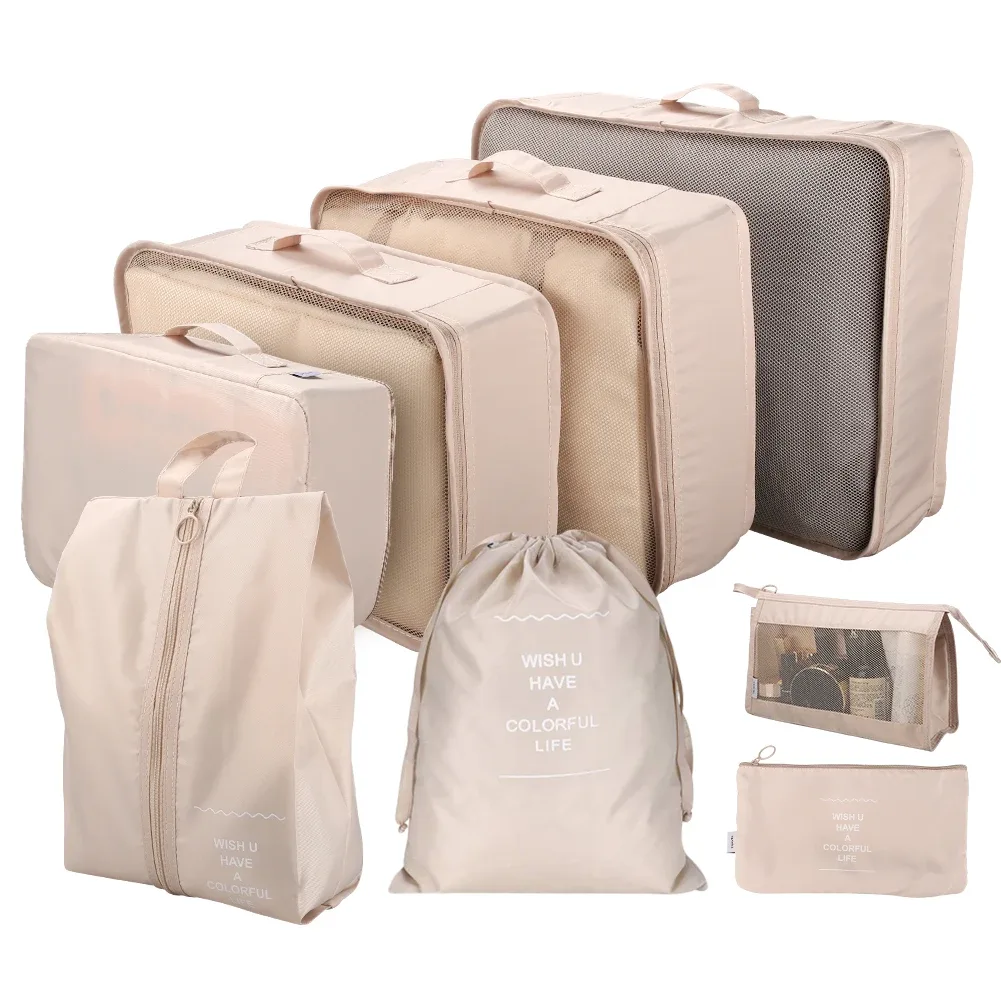 organisateur voyage sacs rangement oxford doux polyvalent transparent respirant fermeture éclair durabledurable pliable transport facile conception boucle empilable vêtements