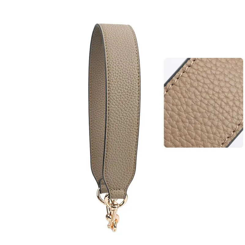 xmessun – sac à bandoulière tendance pour femmes, bretelles pour les mains, bretelles en cuir véritable, larges bretelles, accessoires à sangle courte, nouvelle collection