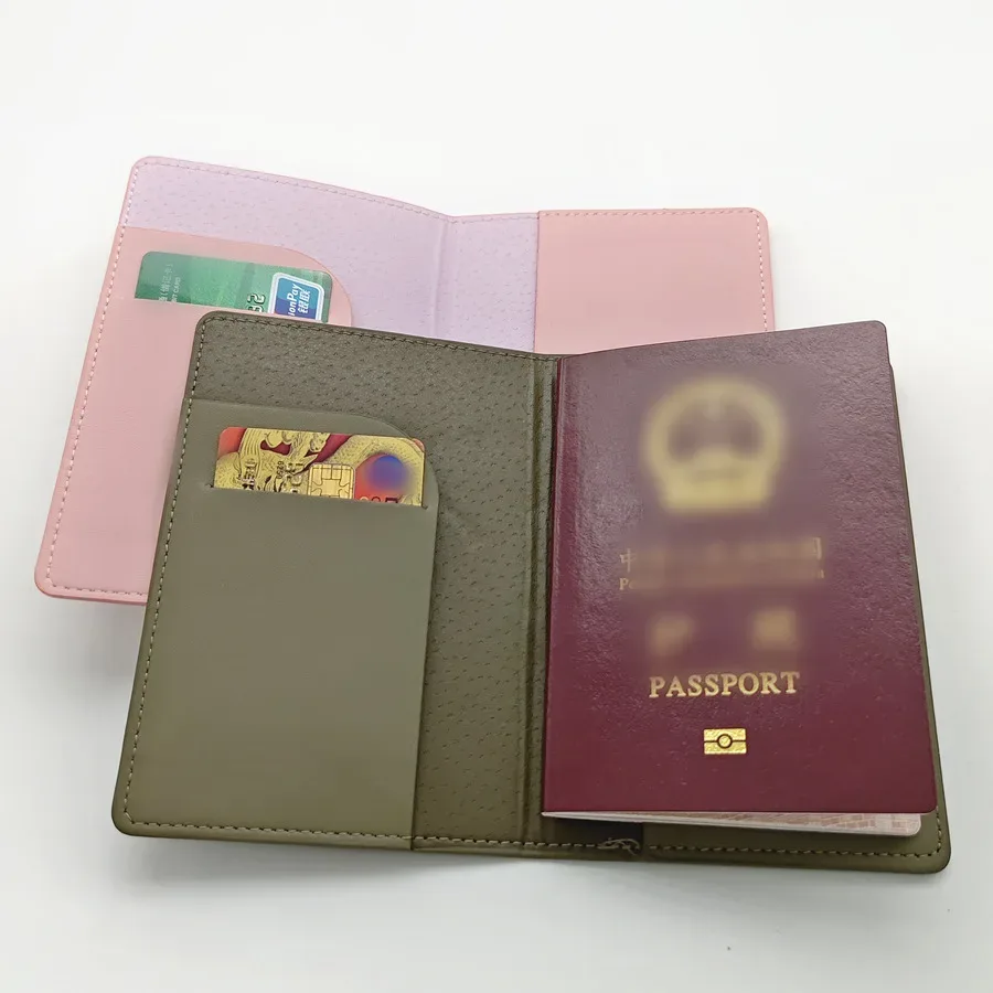 ensemble de 2 porte-passeports en cuir pu pour couples amoureux, porte-cartes, accessoires de voyage, portefeuille léger pour femmes et hommes
