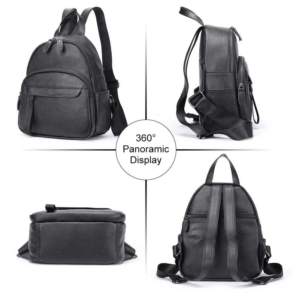sacs à dos pour ordinateur portable westal 100% cuir, sac d'école, sac à dos antivol, sacs imperméables pour femmes, mochila 172