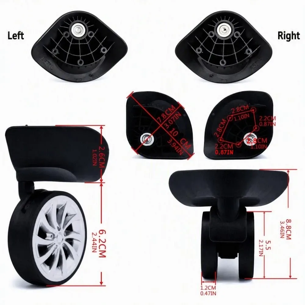 roue pivotante plastique rose support perforations remplacement valise voyage maintenance do it yourself rechange accessoire bagage