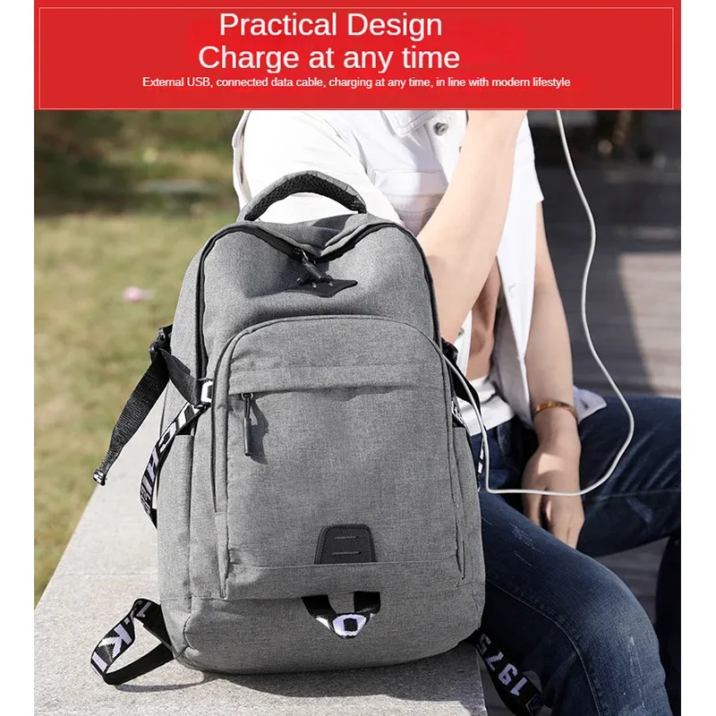 sac à dos personnalisé avec logo, grande capacité, en nylon, pour ordinateur, sac de couple, image et nom personnalisés