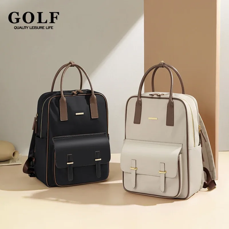 sac à dos de golf de luxe pour femmes, sacs à main de créateur, sac de voyage initié, grand sac vintage, 15 pouces, 2024