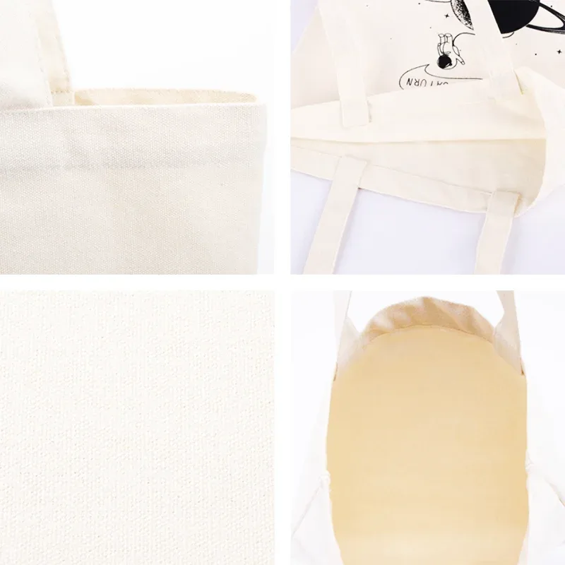 50pcs bricolage personnel personnalisé sac fourre-tout shopping ajouter votre logo imprimer conception originale voyage toile sacs à bandoulière femmes sacs à main