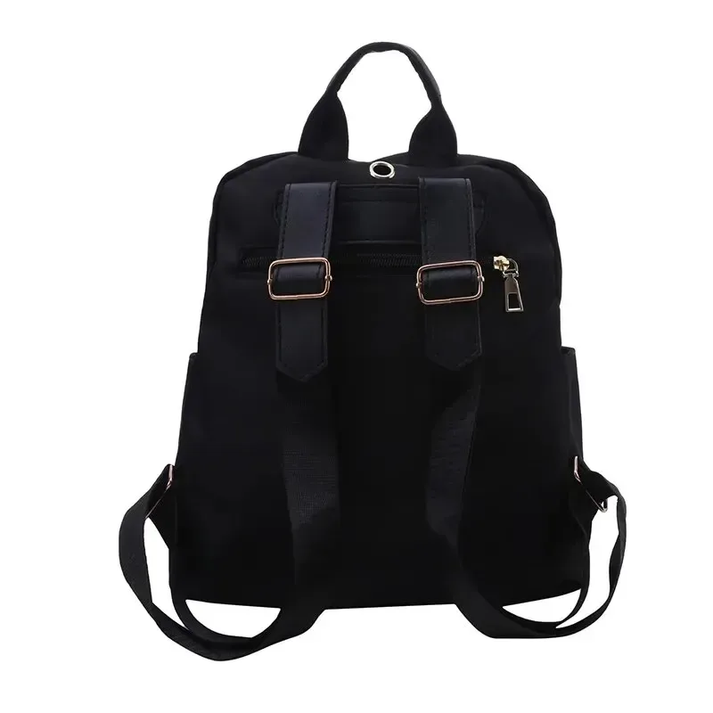 sac à dos d'étudiant simple noir de grande capacité style harajuku