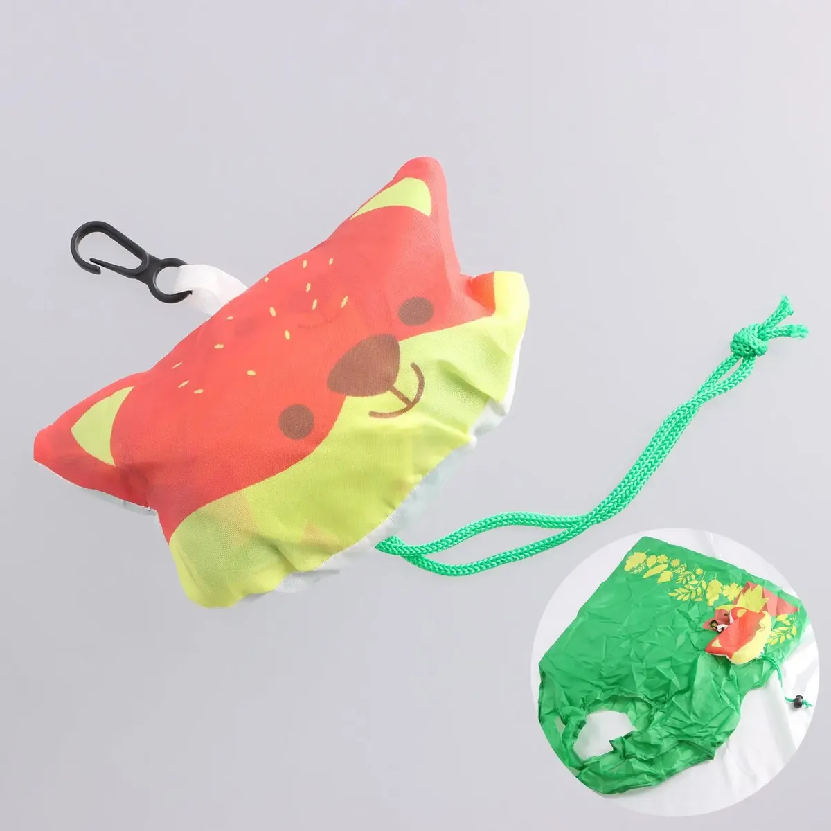 1pc nouveaux animaux utile polyester pliable écologique réutilisable sacs à provisions dessin animé eco sac fourre-tout portable voyage sac à bandoulière