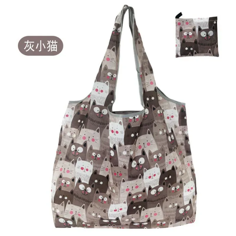 grand sac de courses réutilisable pour femmes, fourre-tout pliable, écologique, réutilisable, pliable, étui d'épicerie, sacs à main, sacs de rangement