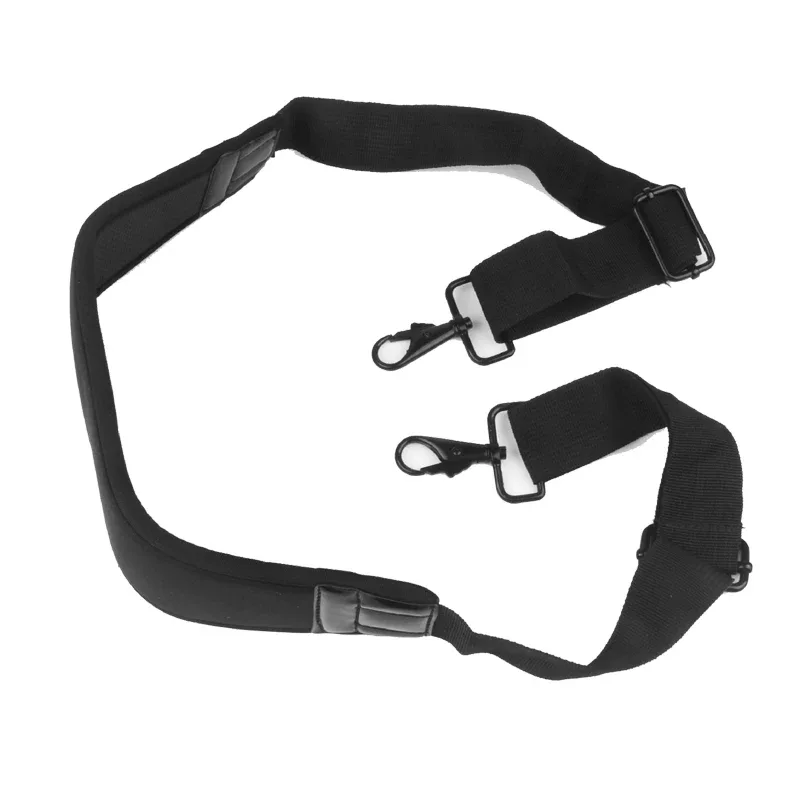 sangle d'épaule épaisse pour appareil photo/ordinateur, absorbe les chocs, avec boucle métallique élastique, soulagement de la pression, remplacement pour sacs à dos