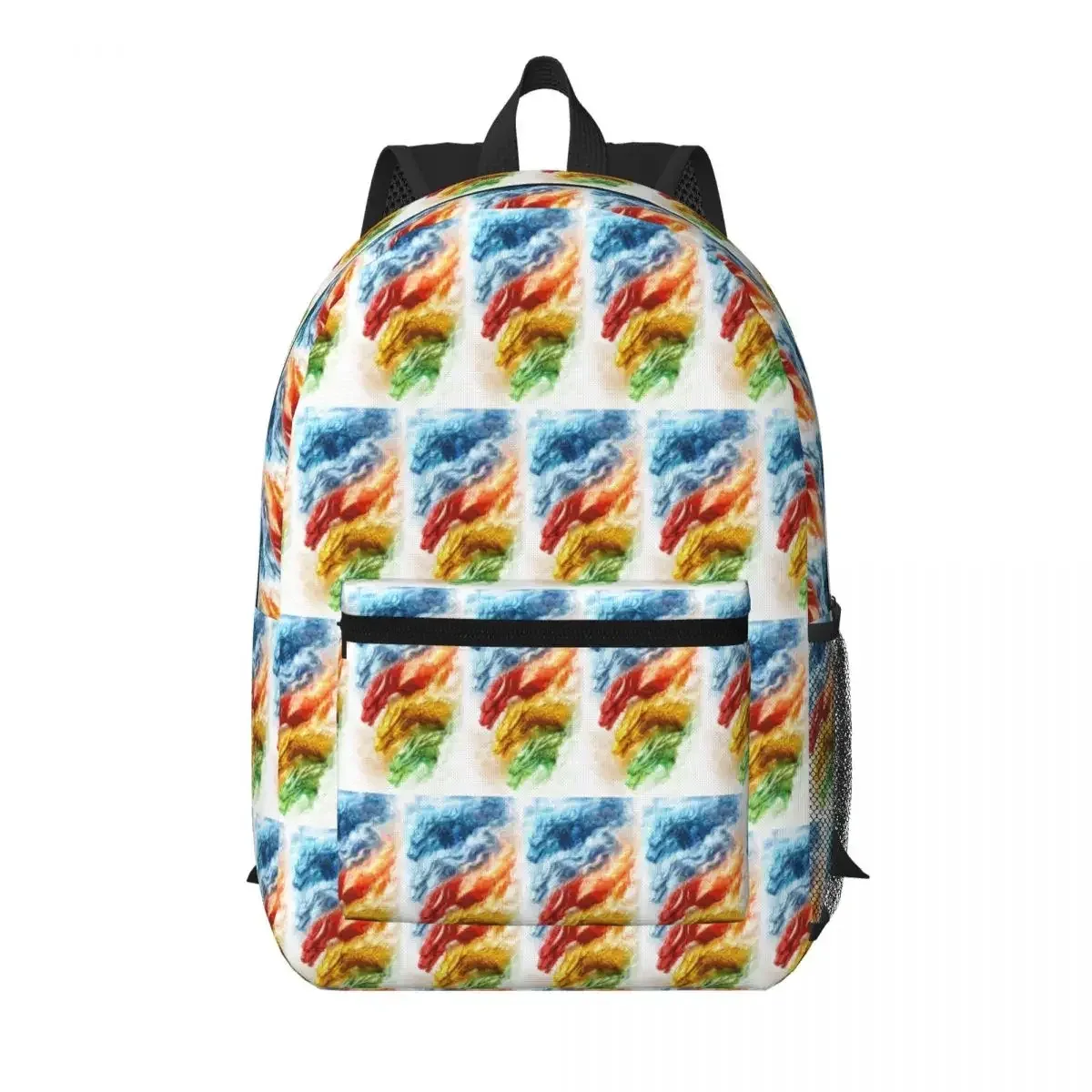 sac à dos coloré imprimé dragon mythique pour étudiants, sac d'école, sac à dos de randonnée, sac de voyage pour hommes et femmes, sac à bandoulière