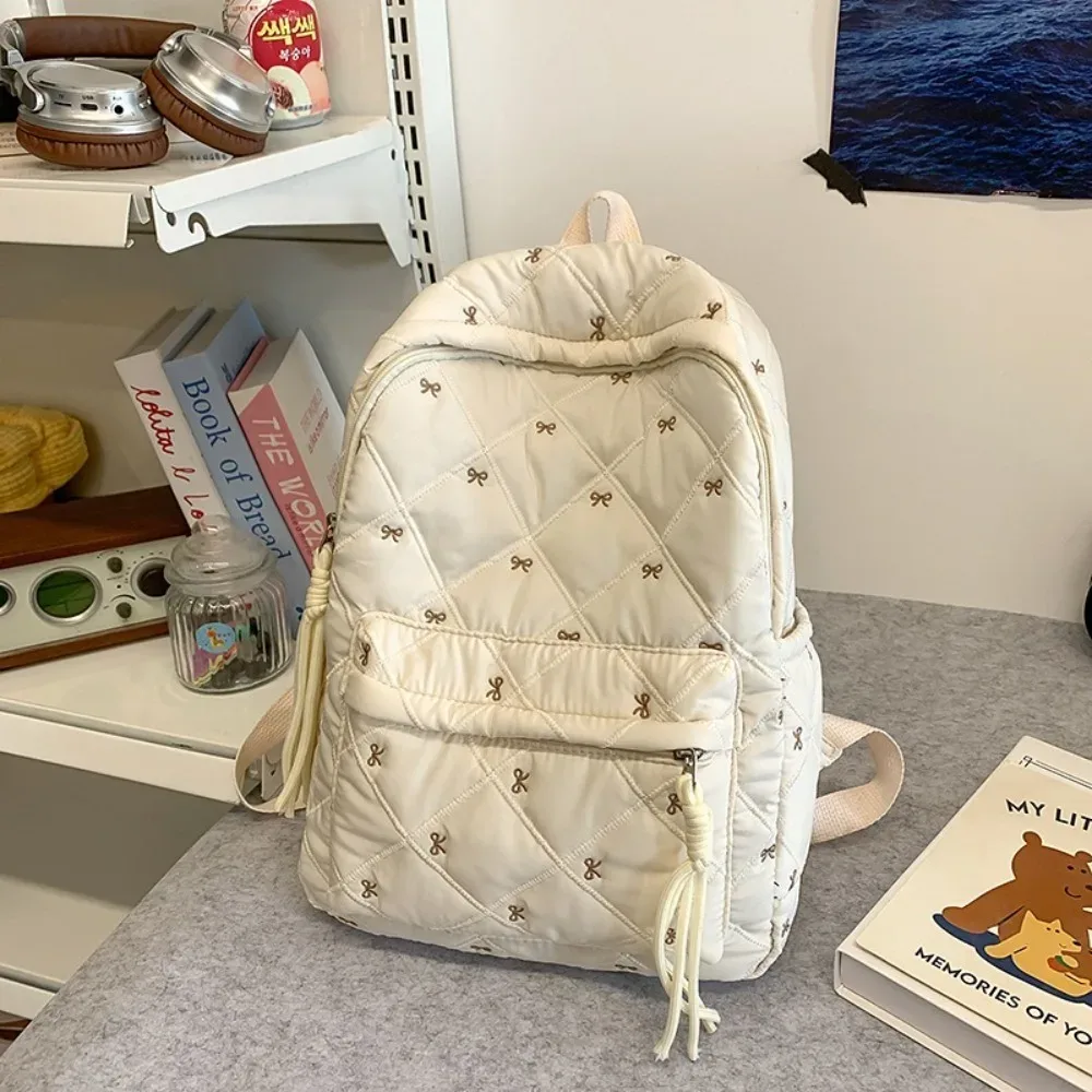 nouveau grand sac à dos scolaire léger pour enfants avec nœud, sac d'école pour étudiants, sac pour ordinateur portable, fournitures d'apprentissage