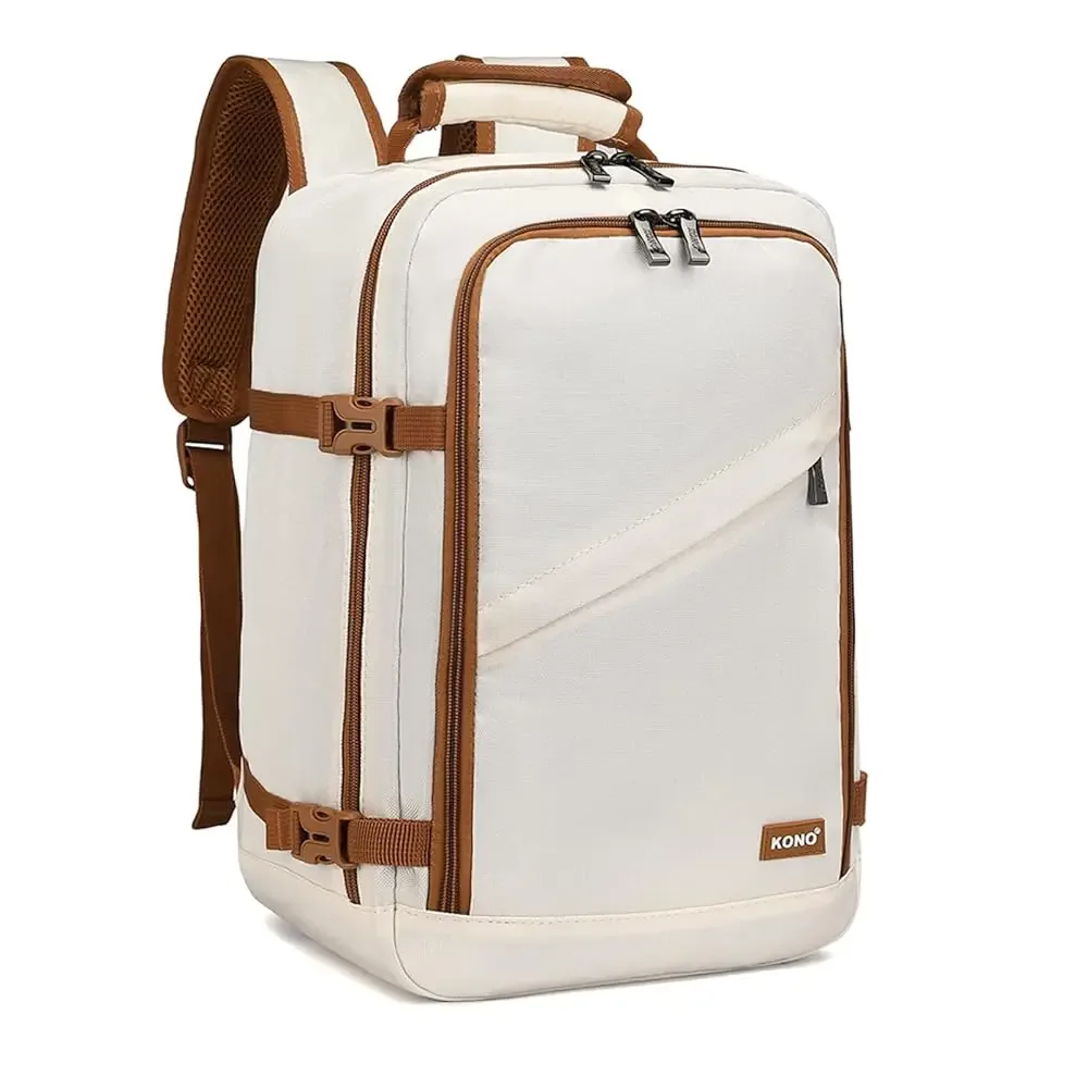 kono sac de cabine 40x20x25 cm pour sac à dos de bagage à main ryanair sous le siège, taille cabine 20l noir minimaliste