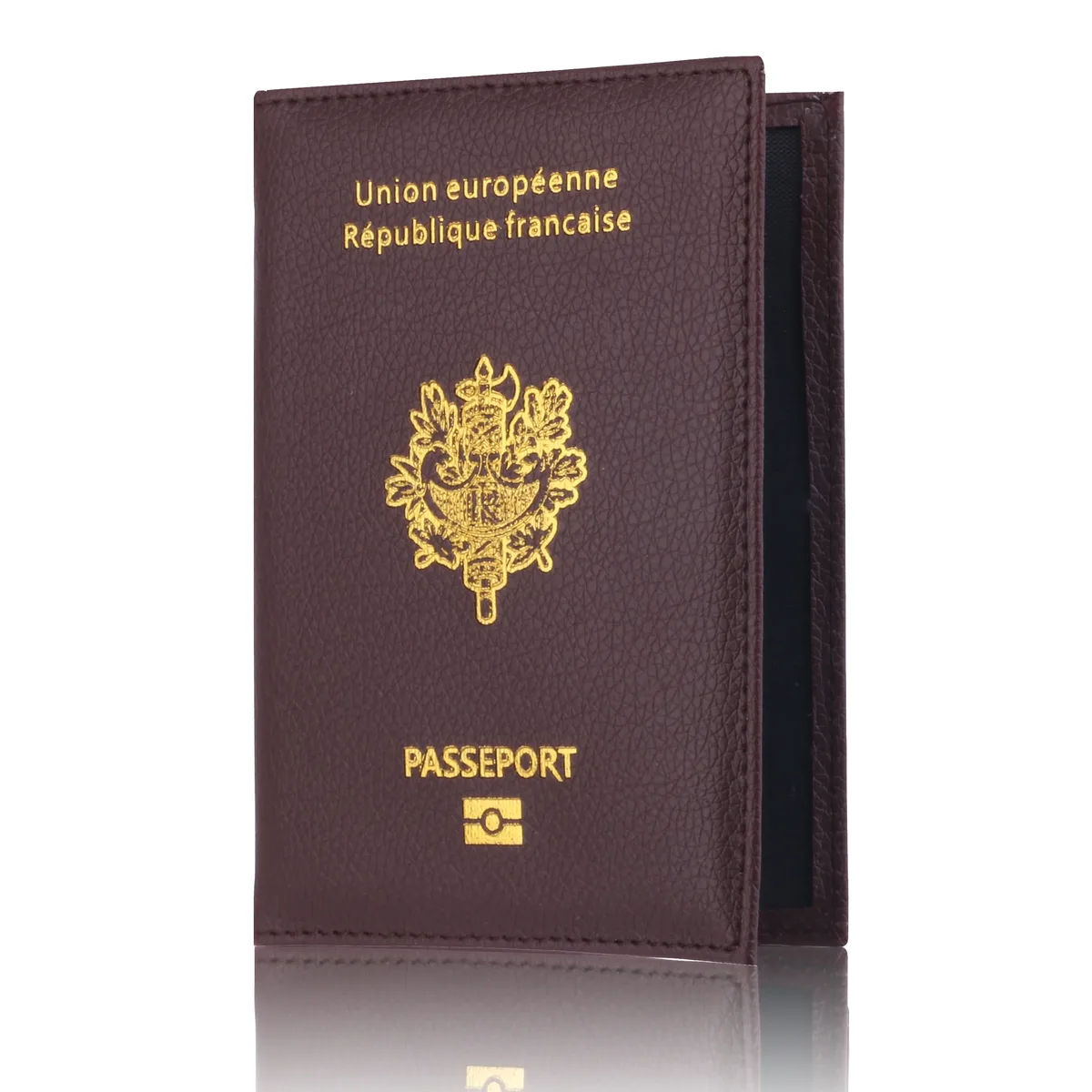 housse de protection pour passeport en pu de haute qualité, porte-cartes bancaires, porte-documents de voyage, mode homme et femme, étui portefeuille pour passeport français