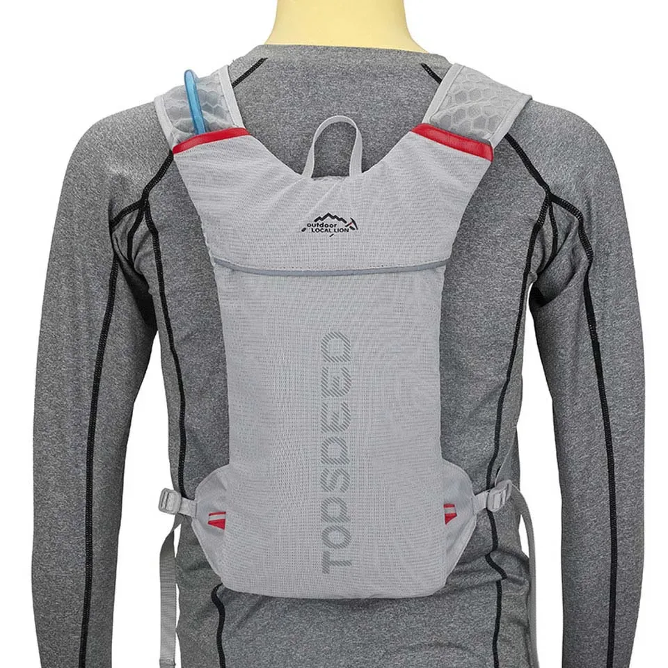 sac à dos d'hydratation pour course à pied 5l, sac de course ultra léger pour marathon, sac à dos de vélo, option gourde souple 500ml
