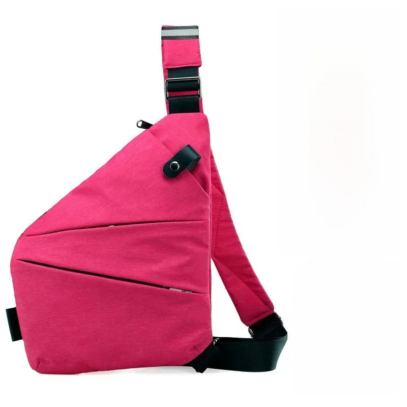 sac de poitrine antivol unisexe – sangles réglables, pochette de rangement polyvalente, portefeuille de voyage sécurisé