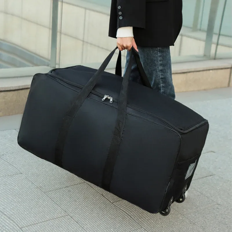 sac de voyage à roulettes universel unisexe, sac de sport de grande capacité durable oxford simple multifonction, sac à main valise à bagages