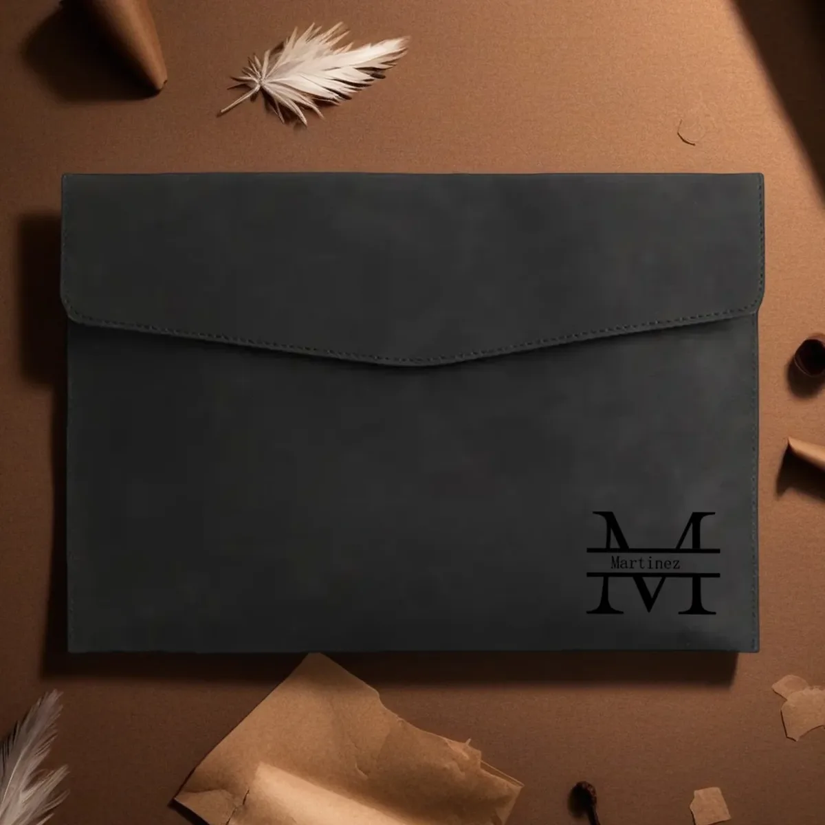 porte-documents a4 en cuir pu personnalisé, 5 couleurs au choix, organiseur de dossiers élégant pour le bureau et les voyages d'affaires