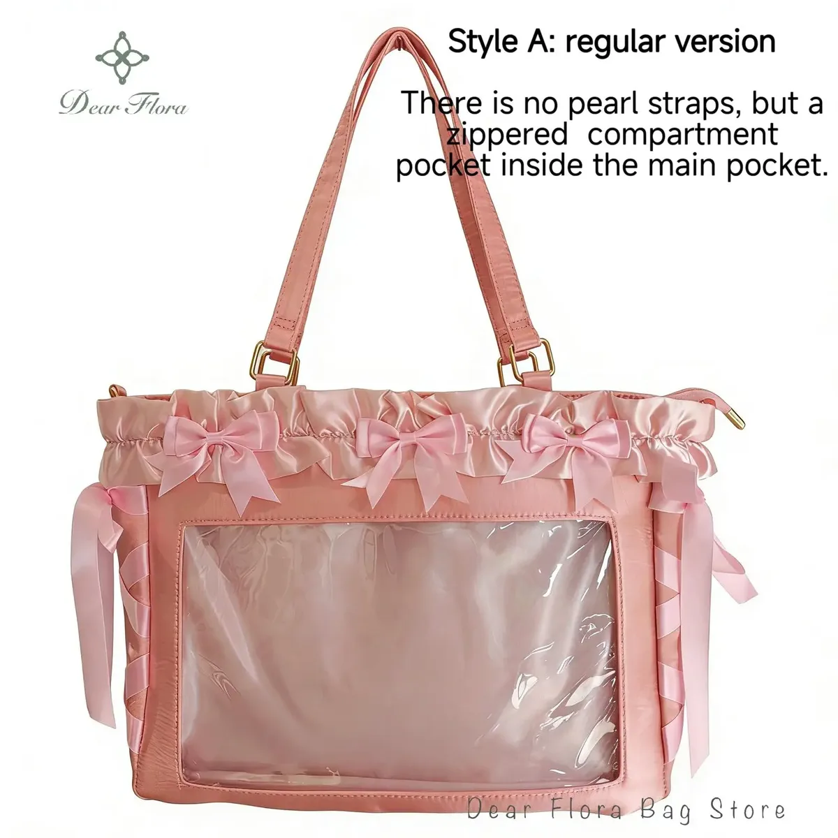 nouveau sac bandoulière y2k avec nœud en ruban, sac à bandoulière transparent grande capacité pour jeunes filles, sac à main diy, sac fourre-tout en satin pour femme
