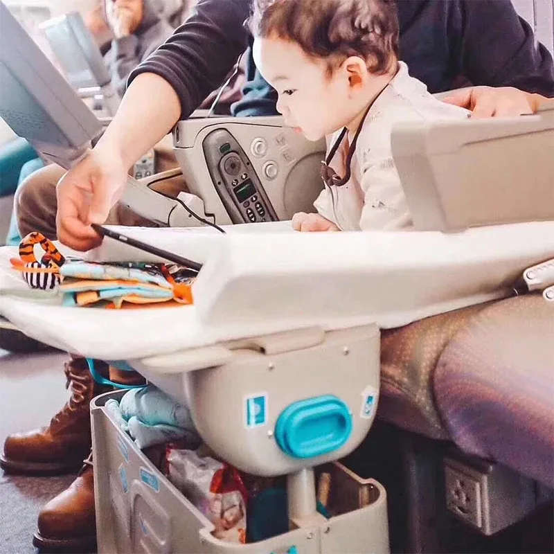 valise de voyage pour bébé avec roulettes, lit d'avion multifonctionnel, nouveau design, bagage en pp, lit pour enfants, valise créative