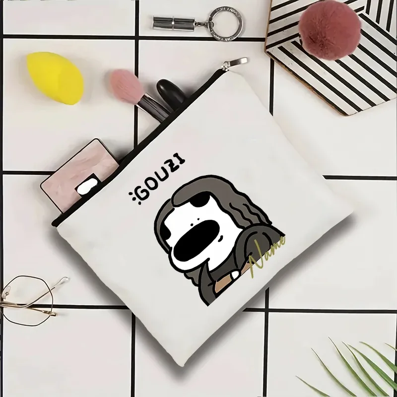 pochette de voyage personnalisée avec nom, pochette de maquillage pour mariage, pochette de maquillage pour fête, sac de maquillage en toile unique, organisateur de cadeaux pour femme