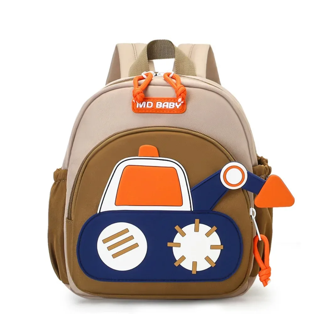 mini sac à dos pour tout-petits garçons, résistant à l'eau, pour soulager le fardeau, sac à dos pour enfants, résistant à l'usure, avec des excavatrices de dessin animé