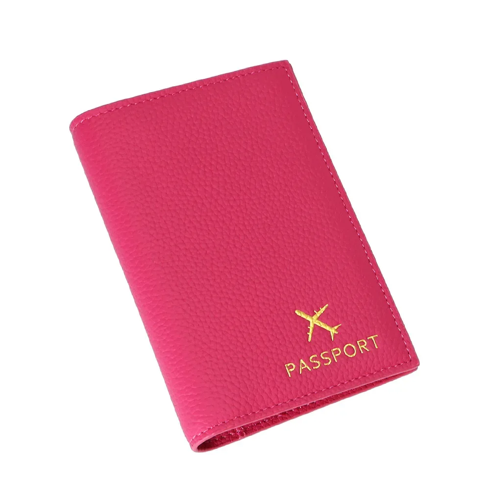 porte-passeport en cuir de galets véritables, étui de protection de passeport de voyage, portefeuille de créateur de luxe